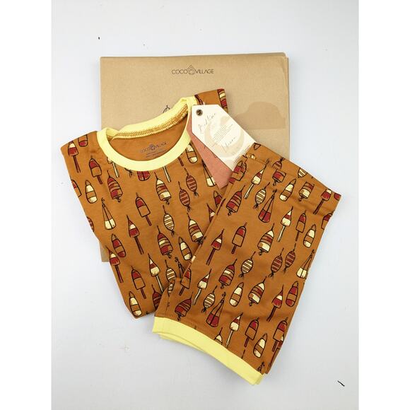 Coco Village Fishing Bobber Pajamas - 18 Months - Picture 1 of 6
